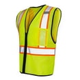 thumbnail image 3 of Kishigo - Economy Contrasting Vest with Zippered Front - 1527-1528 - Lime, 3 of 4