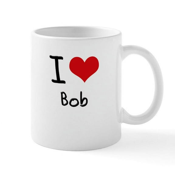 CafePress - I Love Bob Mug - 11 oz Ceramic Mug - Novelty Coffee Tea Cup