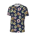 thumbnail image 6 of Wukai Sloth with Donuts Print Men's Short-Sleeved Mesh T-Shirt,Quick-Dry Short Sleeve Workout T-Shirt-6X-Large, 6 of 8