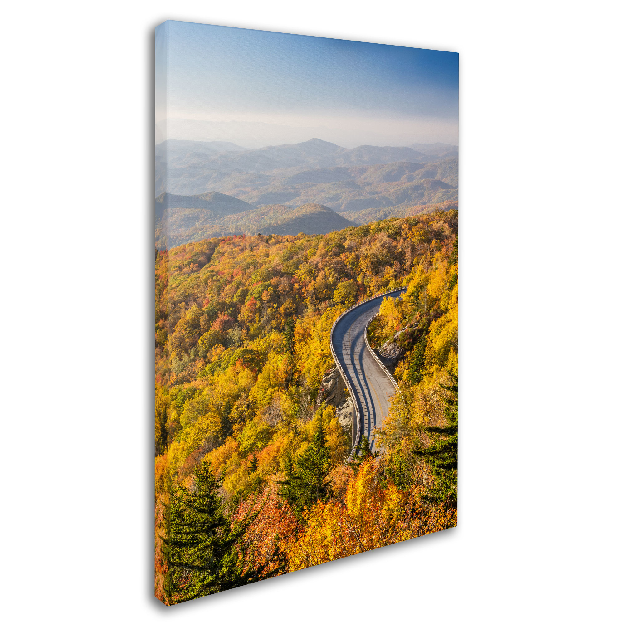 Trademark Fine Art "Blue Ridge Parkway" Canvas Art by Pierre Leclerc