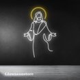 thumbnail image 2 of Glowneon Jesus Christ Neon Sign, Jesus Christ Led Sign, Jesus Christ Led Light, 2 of 4