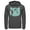Charcoal Heather, variant on Men's Pokemon Bulbasaur Wink Face Pull Over Hoodie Charcoal Heather Large