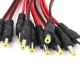 thumbnail image 3 of 10pack 12v Dc Cable de alimentación 5.5x2.1 / 5.5 * 2.1mm Cable de adaptador de enchufe para cámara Hugo Cable de 5, 3 of 6