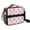 Football and Bow, variant on Football and Bow Pink Pattern Insulated Lunch Bag with Shoulder Strap and Bottle Holder,Bento School Lunch Bag Box,11x9.5x3.5 Inches