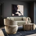 thumbnail image 2 of TOV Furniture Austin Champagne Velvet Swivel Chair with Brass Base, 2 of 2