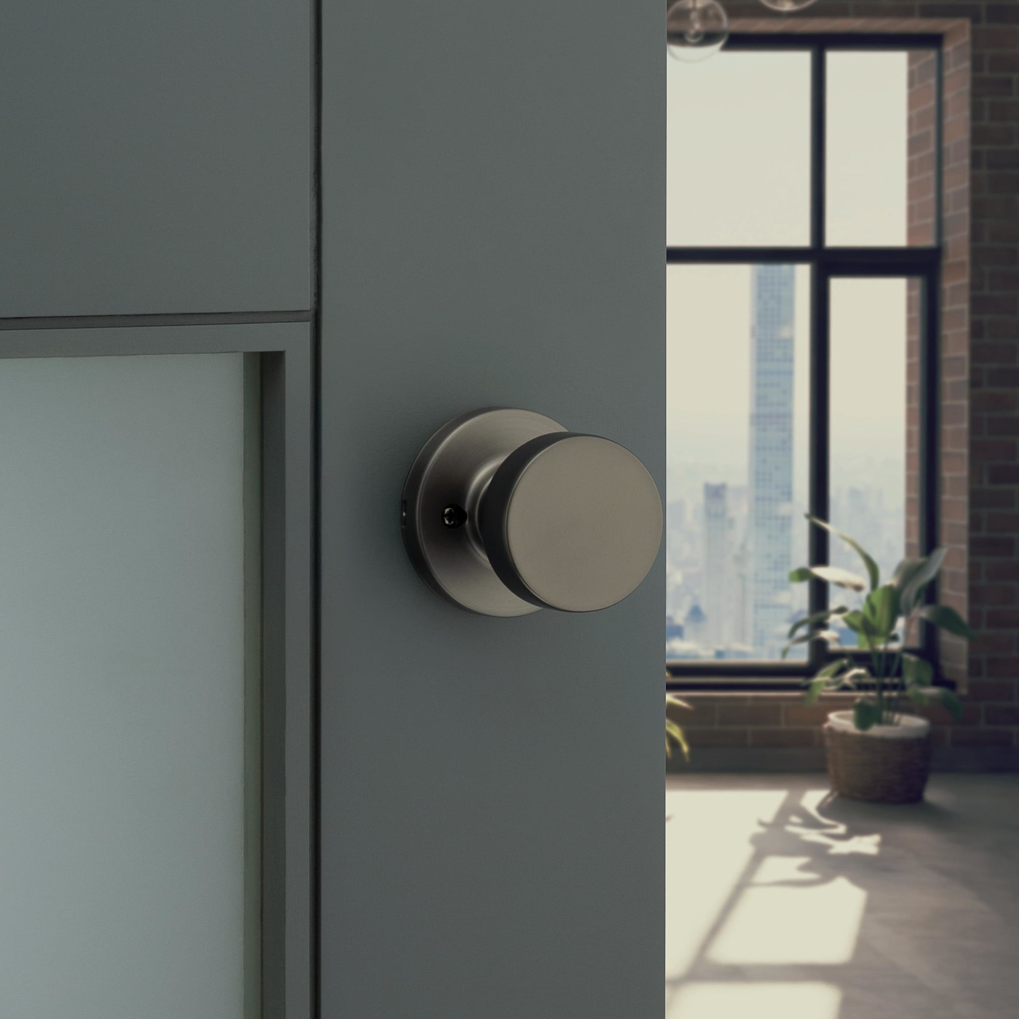 Kwikset 720PSKRDT-26D Pismo Passage Door Knob Set - Chrome
