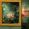 thumbnail image 2 of 3S Brother's World Classic Art Masterpiece Tapestry Series - Jean Honore Fragonard - The Swing Classical Art Tapestry Antique Vintage Collection Home Décor - Made in Turkey (60"Wx78"L), 2 of 4