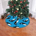 thumbnail image 2 of FMSHPON Cartoon Whale Xmas Christmas Tree Skirt Stand Mat for Holiday Party Decoration Indoor Outdoor 36 inches, 2 of 3