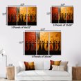 thumbnail image 4 of Designart "African Tribal flow VIII" African Tribes Wall Art Prints Set, 4 of 5