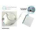 thumbnail image 2 of LR23764 6 Inch Ultra Thin Square LED Recessed Lighting, 5 Color Temperature Options 2700K - 5000K,, 2 of 5