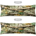 thumbnail image 5 of Autumn Forest Body Pillow Cover Hunting Tree Branches and Brown Leaves Camouflage Camo Pattern Long Pillow Case Protector with Zipper Decorative Large Pillowcases for Couch,Bedroom,Home Gifts 20"x54", 5 of 6