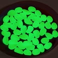 thumbnail image 4 of Luxtrada 100PCS Glow in The Dark Pebbles Stones for Indoor and Outdoor Walkways Garden Driveway Yard Fish Tank Decor Powered by Light and Solar, 4 of 9
