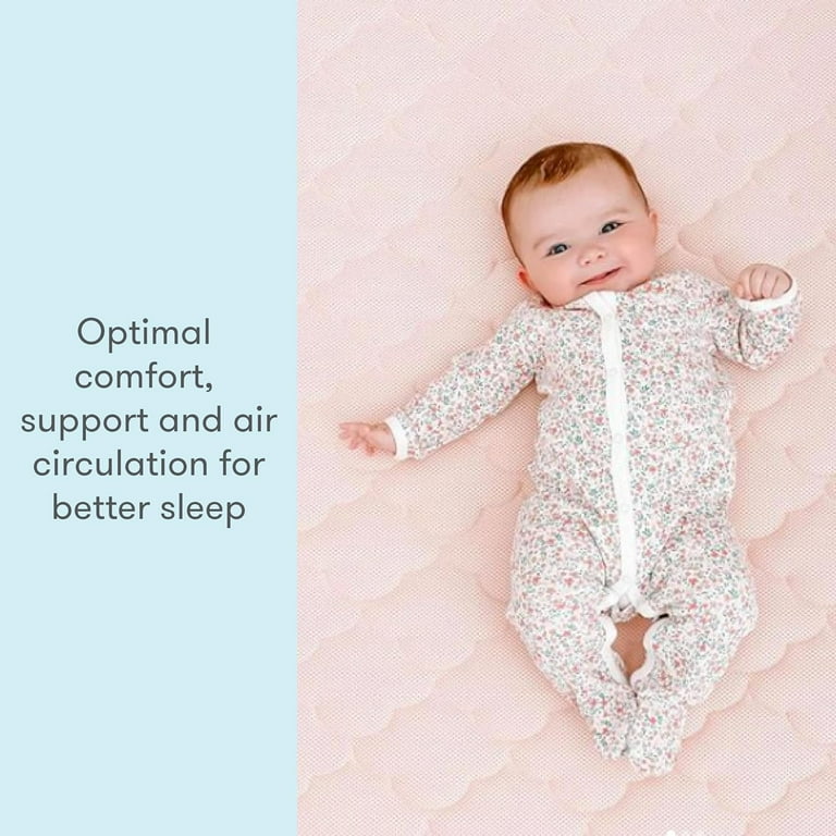 Newton Baby Crib Mattress and Toddler Bed Ultra Breathable Proven to Reduce Suffocation Risk Washable Core Cover 2 Stage Plush 5.5 Thick Moonlight Grey Walmart