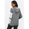 thumbnail image 1 of POGLIP Women's Gray Oversized Pocket Front Hoodie, 1 of 6