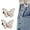 White, variant on Fabricateup 2-Pack Detachable Butterfly Clips, Signatureast Detachable Butterfly Clips, Reusable Pant Clips for Waist Tightener, for Loose Jeans Jackets Coats Shirts (Brown)
