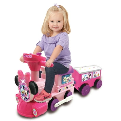 Disney Minnie Mouse 6-Volt Powered Train with Tracks and Caboose