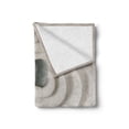 thumbnail image 2 of Butterfly Soft Flannel Fleece Throw Blanket, Rock on the Sand Butterfly Serenity Life Cycle Nature Theme, Cozy Plush for Indoor and Outdoor Use, 70" x 90", Beige Orange, by Ambesonne, 2 of 6