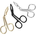thumbnail image 3 of 3pcs Stainless Steel Eyebrow Clips Oblique Eyebrow Tweezers Beauty Tools for Eomen Lady (Golden Black Steel Color), 3 of 5