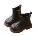 thumbnail image 1 of Girls' Short Boots Fashionable Small Leather Boots for Winter, Stylish and Trendy, 1 of 7