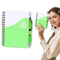 thumbnail image 2 of Lined Spiral Notebook,Pocket Journal Notepad,Notebook Pen Set,Bulk Portable Small Size with Lined Inner Page and Matching Pen Design,Lightweight Pocket Notebook Set for Daily Business Office,Green, 2 of 9