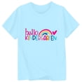 thumbnail image 2 of CAIXIA First Day Of School Shirt Boys Girl Happy Kindergarten 1st Grade Cotton T-Shirt Back To School Shirts for Teens Kids Graphic Short Sleeve Funny Print Basic Tee Top Little Kids Casual Clothes, 2 of 2