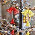 thumbnail image 1 of Fiudx Campanas Navideñas, Exquisito Diseño Dorado y Rojo, Revestimiento Impermeable para Mayor Durabilidad, Ambiente Festivo para Puerta o Árbol, Decoración Navideña para Interiores y Exteriores, Tam, 1 of 7