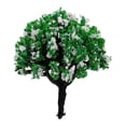 thumbnail image 3 of Milaget 10pcs 1/200 HO Scale Trees Model Train Forest Diorama Scenery Layout Scene White White Green, 3 of 9