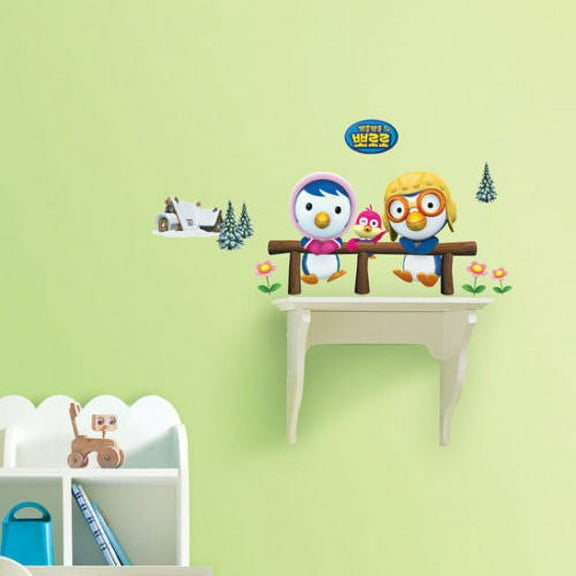 Wall Deco Sticker PORORO - PULL UP WITH FRIEND 292-PSS58553