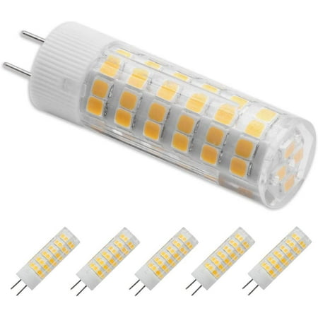 

Gy6.35 LED bulb 6W 120V 55W equivalent halogen bulb warm white 3000K dimmable used for cabinet light bulbs crystal lamp chandelier wall lamp table lamp lighting (pack of 5)