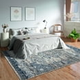 thumbnail image 3 of GLN Rugs Kumbet - Indoor, Machine Washable Area Rug 8'x10' Turkish Blue Home Carpet, 3 of 10