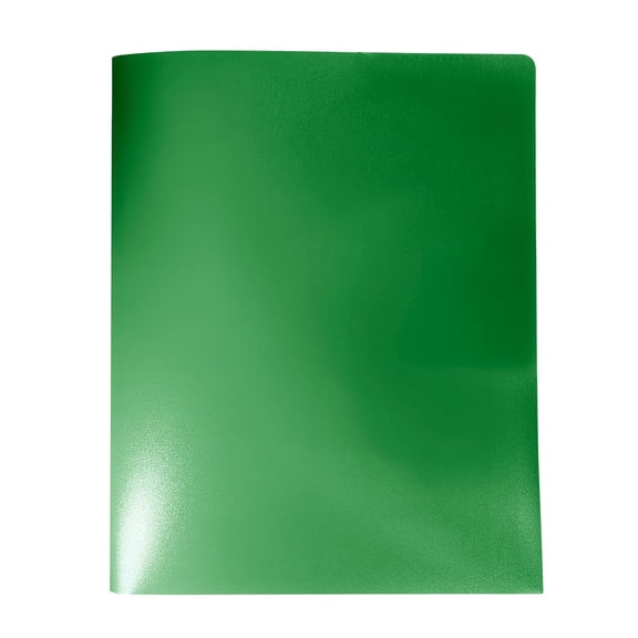 1 Pcs 2-Pocket Poly Folder,Poly Two-Pocket Folder,Heavy-Duty File Folders with Business Card Slot,Plastic Folders with Pockets,Two Pocket Folders,2-Pocket Folder for Home & Office,Letter Size,(Green)