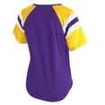 thumbnail image 3 of Women's-Starter  Purple Minnesota Vikings Game On Notch Neck Raglan T-Shirt, 3 of 3