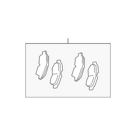 Genuine OE Toyota Brake Pads - 04465-07020