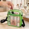 thumbnail image 3 of Clear Bag for Stadium Events, Clear Concert Crossbody Bags For Women, Stadium Approved With Front Pocket, Waterproof PVC Clear Bag for Concerts Events,Green, 3 of 5