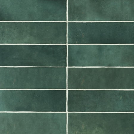 Cloe 2.5" x 8" Glossy Wall Tile in Green