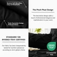 thumbnail image 5 of Twin Comforter Set - 5 Pieces Comforters Twin Size Black, Pintuck Bed in A Bag Pinch Pleat Bedding Sets with All Season Comforter, Flat Sheet, Fitted Sheet and Pillowcases & Shams, 5 of 6