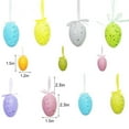 thumbnail image 2 of 12 Pcs Easter Hanging Eggs- 2 x 1.57 Inch Easter Eggs Hanging Ornaments- Small Flowers Easter Decorations Eggs Tree Ornaments for Party Birthday Home Garden Decoration, 2 of 6