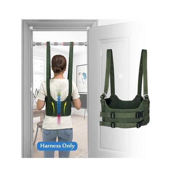 Lumbar Stretch Device - Spinal Decompression Belt for Back Pain Relief, Alignment, and Stretching (Size S: 34-38)