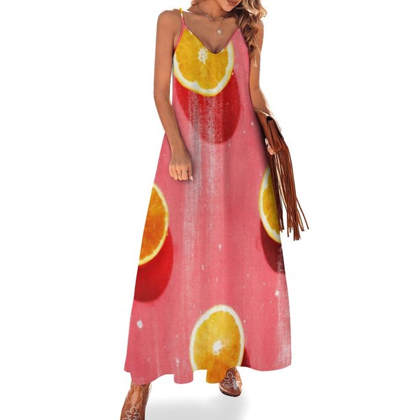 Vestido sin mangas de fruta 5, vestido de fiesta de lujo para mujer, vestidos con mangas largas, mono de verano para mujer
