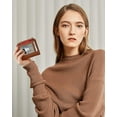 thumbnail image 7 of Small Wallets Woman RFID Bifold Wallet Women Slim Card Wallets for Women with Zipper Coin Pocket, 2 Id Windows (Blue), 7 of 7