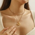 thumbnail image 3 of 18K Gold Plated Initial Necklaces for Women - Layering Letter U Necklace Pendant Birthday Jewelry Gifts for Her, 3 of 9