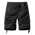 thumbnail image 3 of WILLBEST Pantalones Cortos para Hombre, de Bolsillo, Holgados, para Exteriores, de Color Liso, Informales, 7 Unidades, 3 of 3