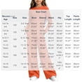 thumbnail image 3 of hotojiny Girls 2 Piece Outfit Long Sleeve Front Ruched Slim Fit Top Elastic Waist Wide Leg Pants Set Kids Fall Casual Clothes(Orange,7-8 Years), 3 of 6