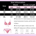 thumbnail image 3 of Ramiter Women's Polka Dots Bikini Set Halter Triangle Swimsuit 2 Piece Bathing Suit Bikini Sets for Women(Hot Pink,L), 3 of 9