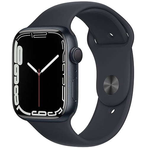 Pre-Owned Apple Watch Series 7 (GPS) 45 mm Midnight Black Aluminum Case with Midnight Black Sport Band,