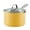 Yellow, variant on Farberware Style 3 Quart Nonstick Straining Saucepan with Tempered Glass Lid, Dishwasher Safe and Oven Safe to 500°F, Yellow