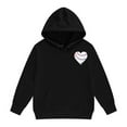 thumbnail image 4 of YuYuBao Toddler Girls Outfits Sets Childrens Childrens Love heart print Long Sleeve Hoodies And Sweatpants Two Piece Sports Suits, 4 of 4