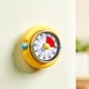 thumbnail image 1 of Temporizador mecánico de cocina Dial visual de 60 minutos Reloj de cocina magnético de acero inoxidable Azul Amarillo Blanco Rosa, Cuerda, 3,15 pulgadas, 1 of 7