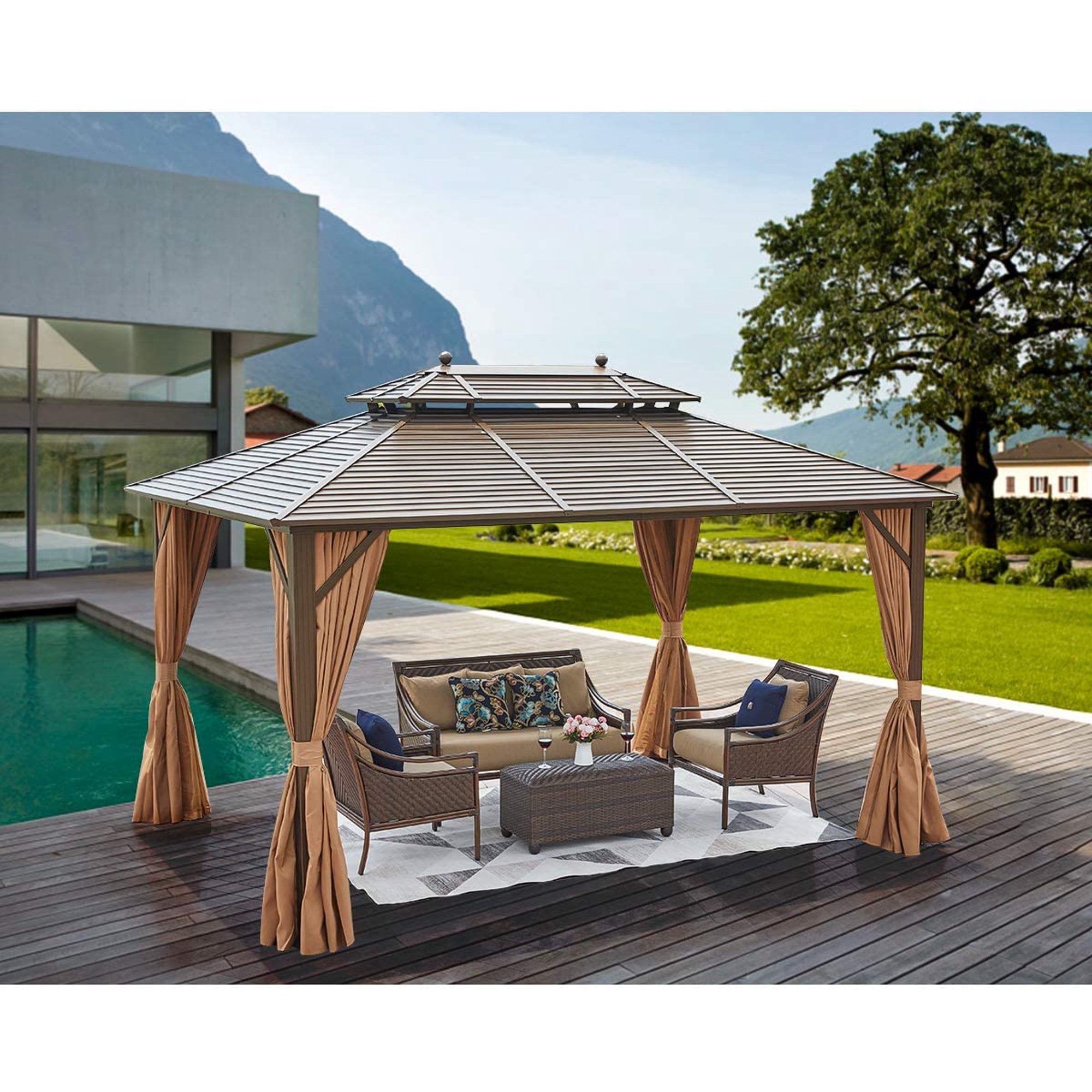 Hardtop Gazebo Galvanized Steel 