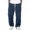 01#Navy, variant on Men's Fashion Corduroy Straight Leg Pants, Elastic Drawstring Waist Cargo Pocket Loose Casual Trousers Streetwear Sweat Pants Brown M